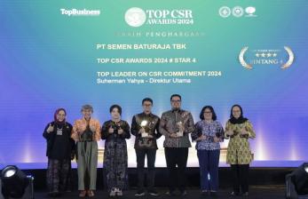 PT Semen Baturaja Tbk Raih Dua Penghargaan di TOP CSR Awards 2024