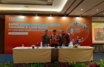 PT Venteny Fortuna International Tbk membukukan pendapatan sebesar Rp 32,6 miliar pada kuartal I 2023.