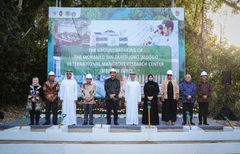 UEA Letakkan Batu Pertama Pusat Penelitian Mangrove Mohamed bin Zayed-Joko Widodo