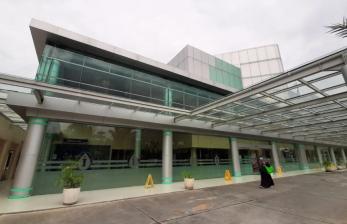  Rumah Sakit Penyakit Infeksi (RSPI) Sulianti Saroso, Jakarta Utara, Sabtu (25/1). Pasien yang diduga terjangkit Virus Corna dirawat di rumah sakit ini. Kemenkes memastikan pasien tersebut negatif Corona.