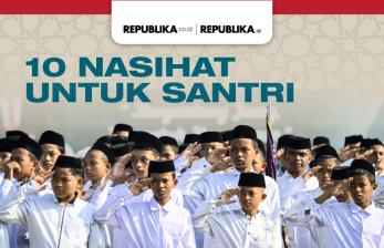 Infografis 10 Nasihat untuk Santri