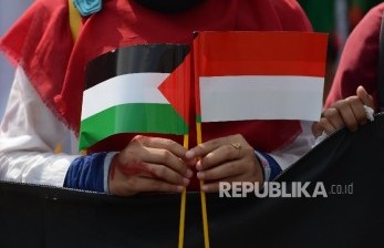 Aksi donasi untuk Palestina (ilustrasi)