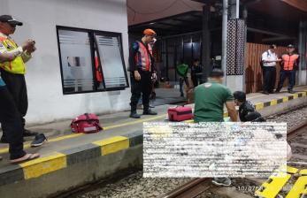 Terseret 15 Meter, Karyawan Ekspedisi Tertemper KRL Saat Menyeberang Rel di Stasiun Lempuyangan