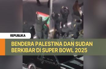 Bendera Palestina dan Sudan Berkibar di Super Bowl 2025