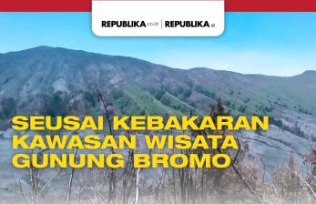 Infografis Seusai Kebakaran Kawasan Wisata Gunung Bromo