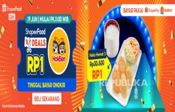 Cuma Satu Hari Saja! Makan HokBen Hemat Cuma RP1 dengan Voucher