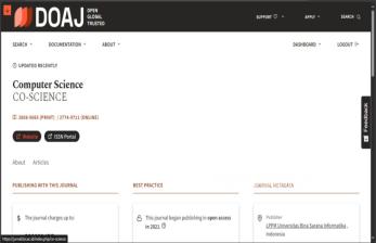 Jurnal CO-SCIENCE UBSI Terindeks DOAJ, Siap<em> Go Internasional</em>