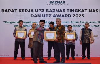Unit Pengumpul Zakat Badan Amil Zakat Nasional Sekretariat Jenderal (UPZ Baznas Setjen DPR RI) memperoleh penghargaan apresiasi dari Baznas untuk kategori ‘the rising star’. 