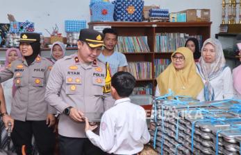 Polisi di Indramayu Dukung Program Makan Siang Bergizi di Belasan Titik