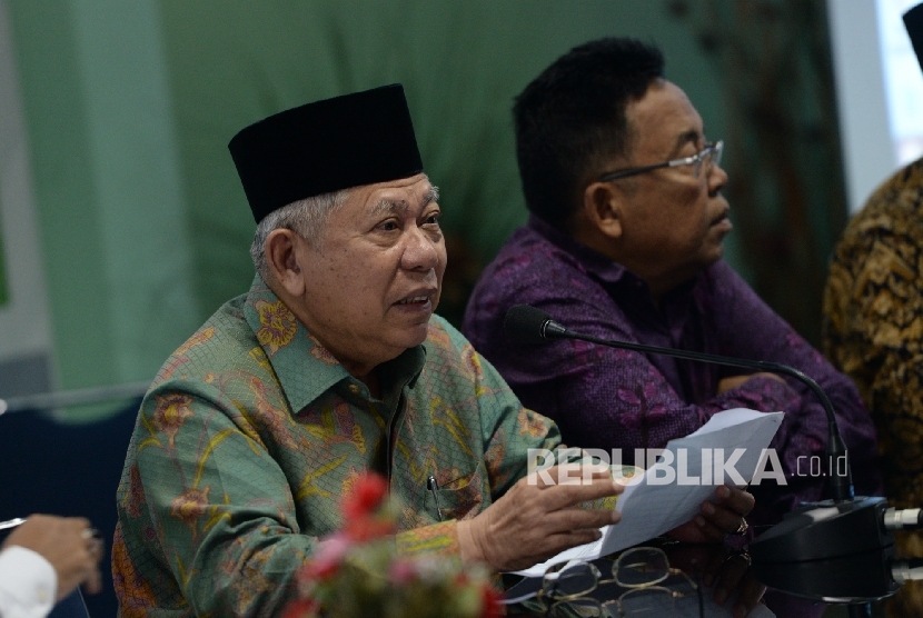  The general chairman of the Indonesian Council of Ulemas (MUI), Ma'ruf Amin
