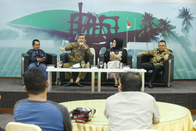 ‘Diskusi Empat Pilar MPR’, yang digelar di Media Center, Gedung Nusantara III, Komplek MPR/DPR/DPD RI, Jakarta, Senin (12/8).