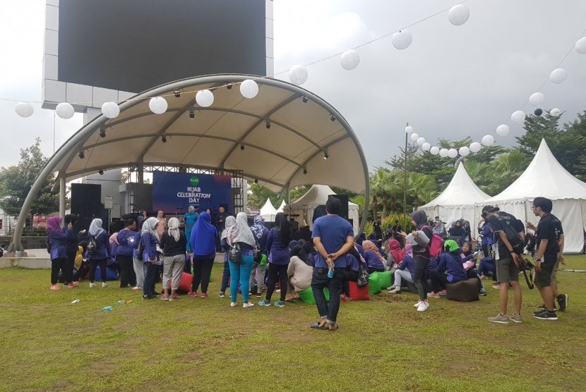  'Hijab Celebration Daya 2018'  di Bintaro Jaya Xchange Park, Jakarta Selatan, Ahad (11/2).