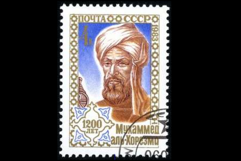 (Ilustrasi) Gambar wajah al-Khwarizmi di perangko