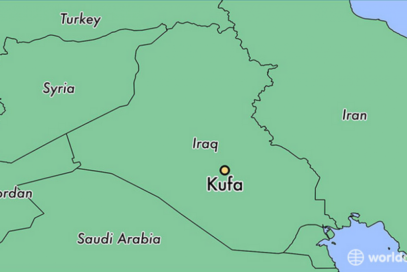Alasan Ali bin Abi Thalib Pindahkan Pemerintah Islam ke Kufah. (ilustrasi) letak Kufah dalam peta