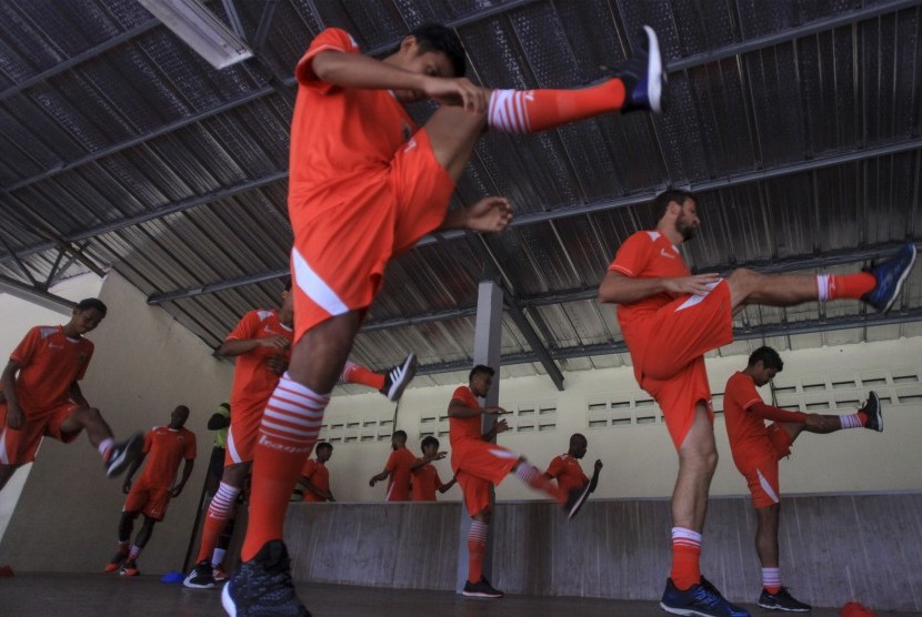 (ilustrasi) Suasana latihan tim Persija Jakarta.