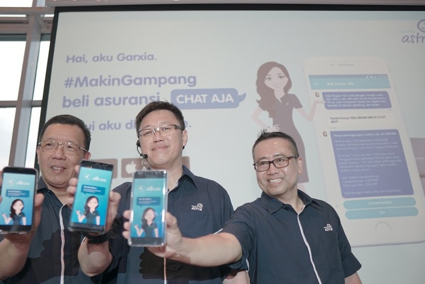    (ki-ka) Chief Marketing Officer Retail Business Asuransi Astra, Gunawan Salim; CEO Asuransi Astra, Rudy Chen; Chief Operating Officer Asuransi Astra, Hendry Yoga. Asuransi Astra