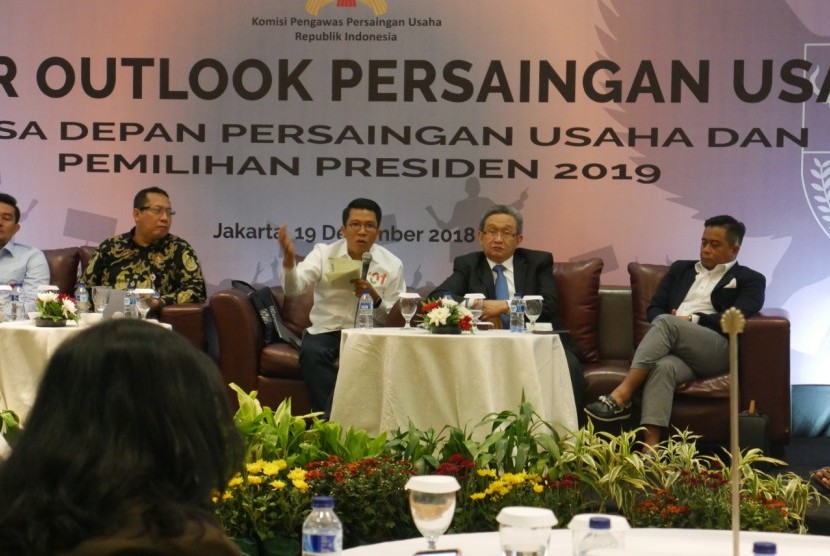 “Seminar Outlook Persaingan Usaha: Masa Depan Persaingan Usaha dan Pemilihan Presiden 2019” yang digelar Komisi Pengawas Persaingan Usaha (KPPU) di Hotel Borobudur Jakarta, Rabu (19/12).