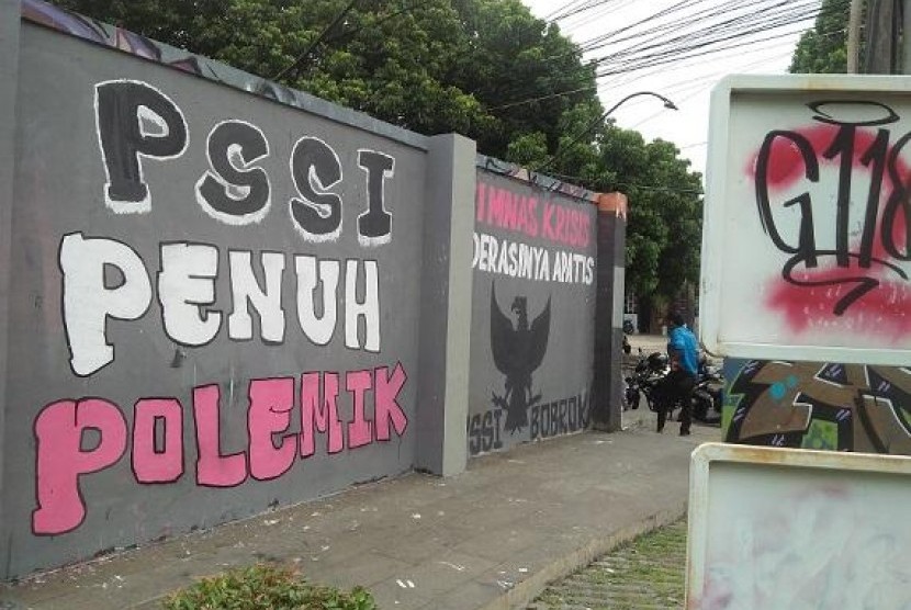 Kritik PSSI: Taman Corat-Coret Bogor Penuh Mural Berisi Kritikan untuk PSSI