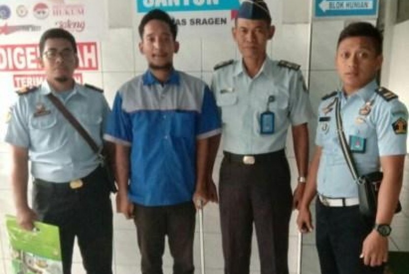  Jonas Constantin (22) napi kasus narkoba titipan asal Papua yang menjalani pengobatan dan merasakan perubahan selama dua pekan di Lapas Sragen. Foto/Wardoyo