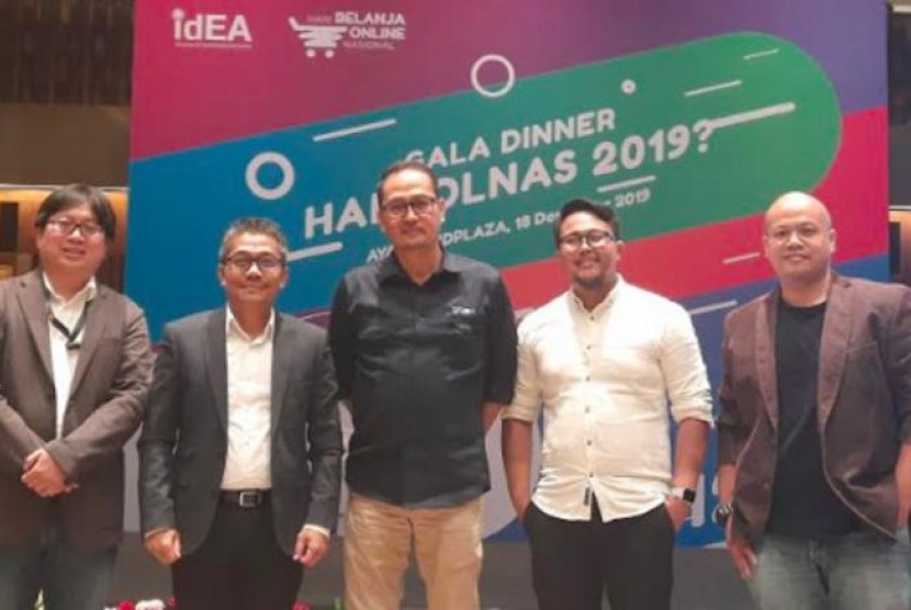 Director Consumer Insight Nielsen Indonesia, Rusdy Sumantri, di acara Gala Dinner  Harbolnas 2019 (Foto: merdeka.com)