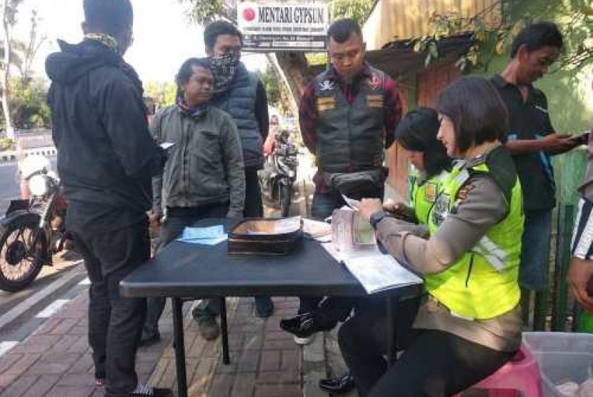  Razia kendaraan bermotor di Wonogiri. Dok. Polres Wonogiri