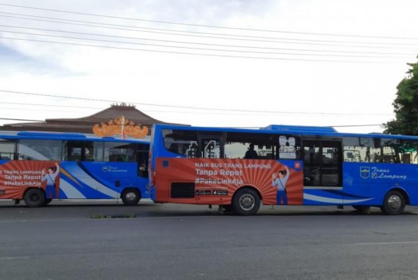 Naik Bus Trans Lampung Pakai LinkAja, Nikmati Cashback 30%. (FOTO: LinkAja)