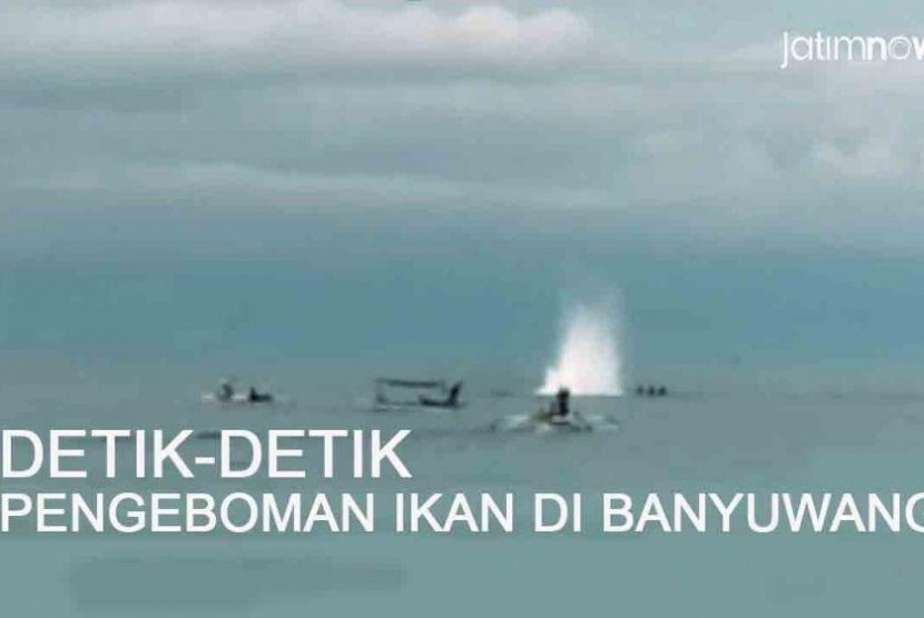 Video yang memperlihatkan nelayan menggunakan bom untuk menangkap ikan.