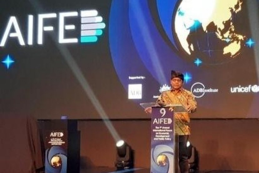 Wakil Menteri Keuangan Republik Indonesia, Suahasil Nazara pada, acara The 9th Annual International Forum on Economic Development and Public Policy (AIFED) di Inaya Putri Bali, Nusa Dua Bali, Kamis (5/12).