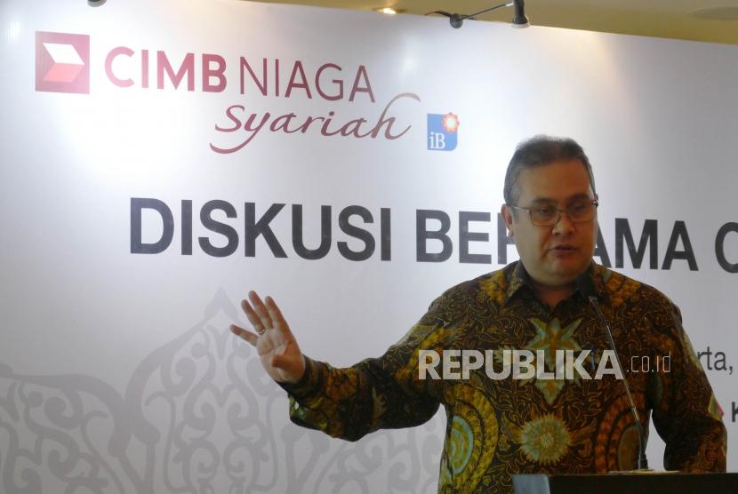 Direktur Syariah Banking CIMB Niaga Pandji P Djajanegara.CIMB Niaga Syariah mempersiapkan layanan transaksi keuangan untuk jamaah haji 2022.  