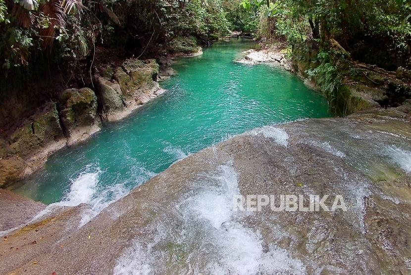 Sungai Citumang, Kabupaten Pangandaran, salah satu objek wisata di Kabupaten Pangandaran.