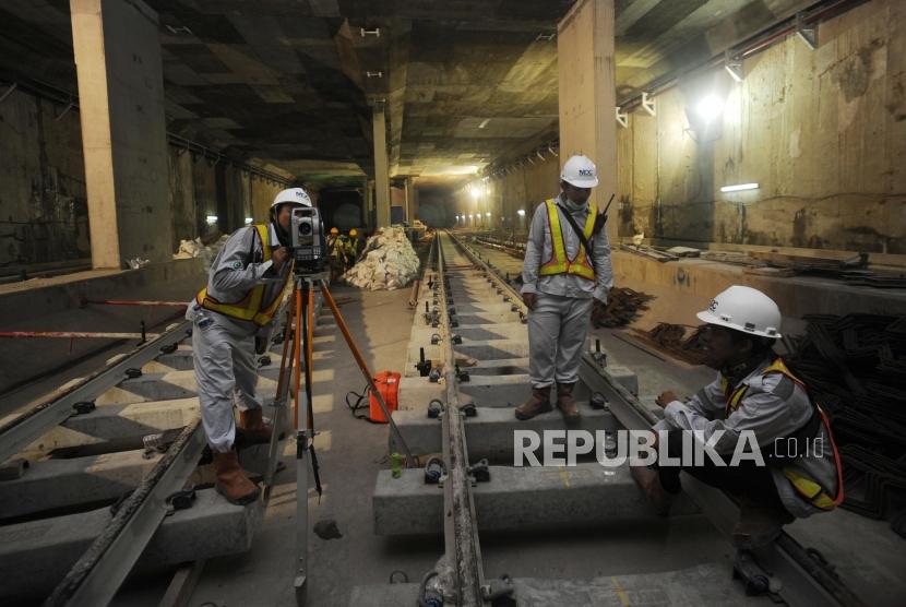 Pembangunan MRT, salah satu proyek strategis yang mendapatka support dar PLN