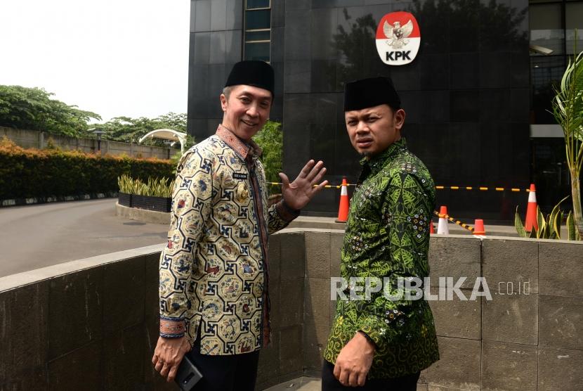 Wakil Wali Kota Bogor Dedie A Rachim (kiri) menyatakan pembentukan BUMD infrastruktur masih dalam pembahasan. Foto Wali Kota Bogor Bima Arya dan Wakil Wali Kota Bogor Dedie A Rachim, (ilustrasi).  