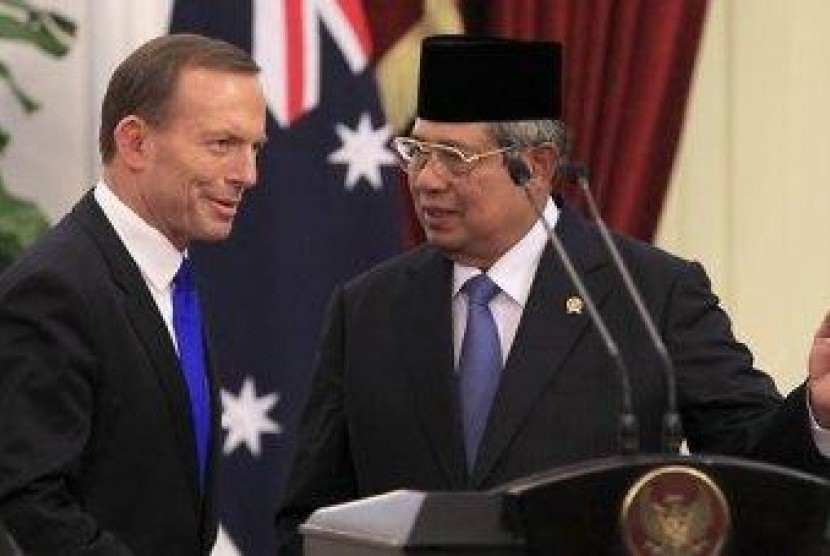 Tony Abbott dan Susilo Bambang Yudhoyono 