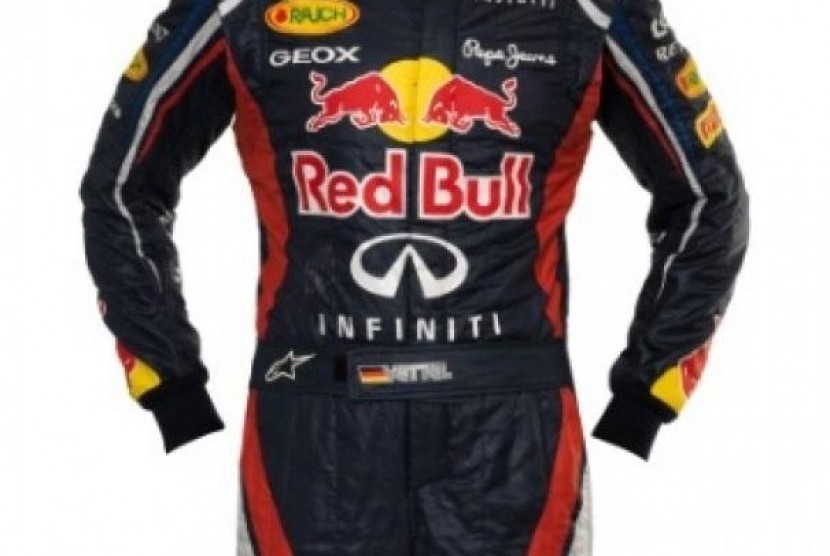 Baju Balap Sebastian Vettel di Lelang