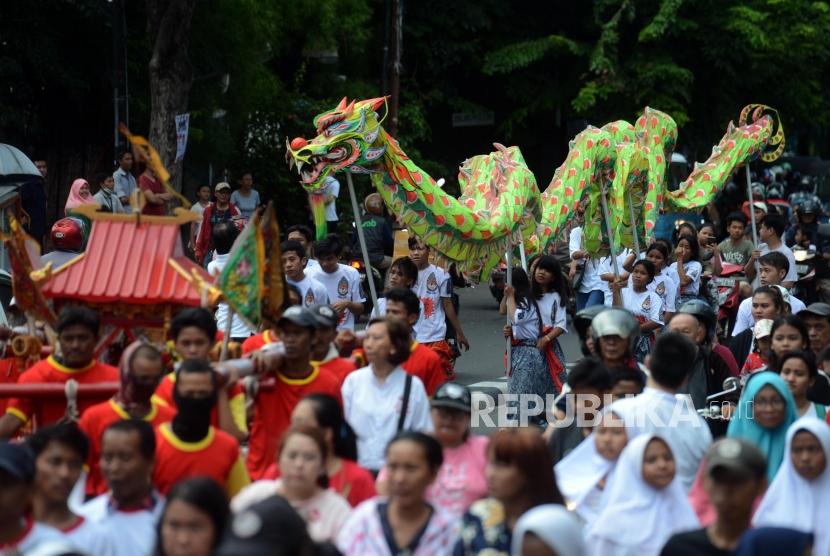 Cap Go Meh menjadi salah satu daya tarik wisatawan di Padang. Ilustrasi cap go meh