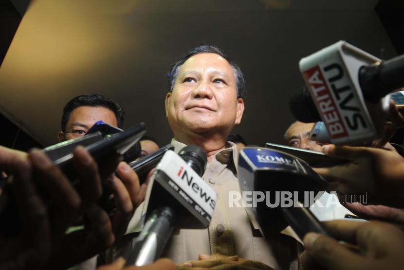 Gerindra Party Chairman Prabowo Subianto