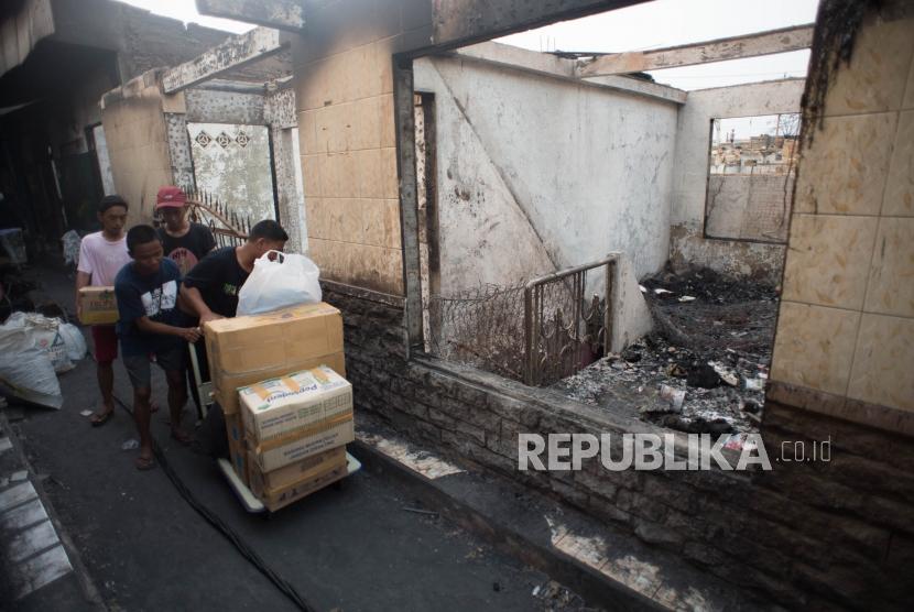 Kebakaran di Jatinegara Jakarta Timur.