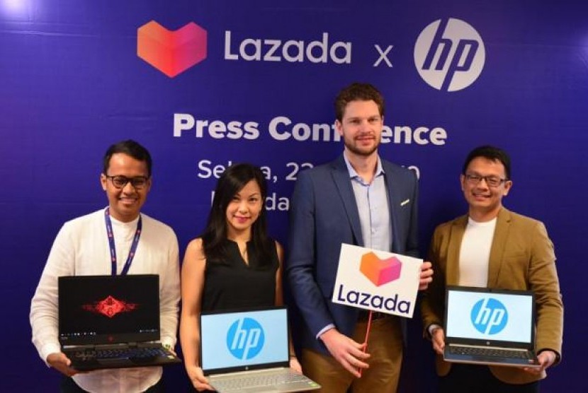 Lihat Potensi Pasar Gaming, Lazada Gandeng HP Hadirkan Laptop Omen di Brand Day. (FOTO: Lazada)