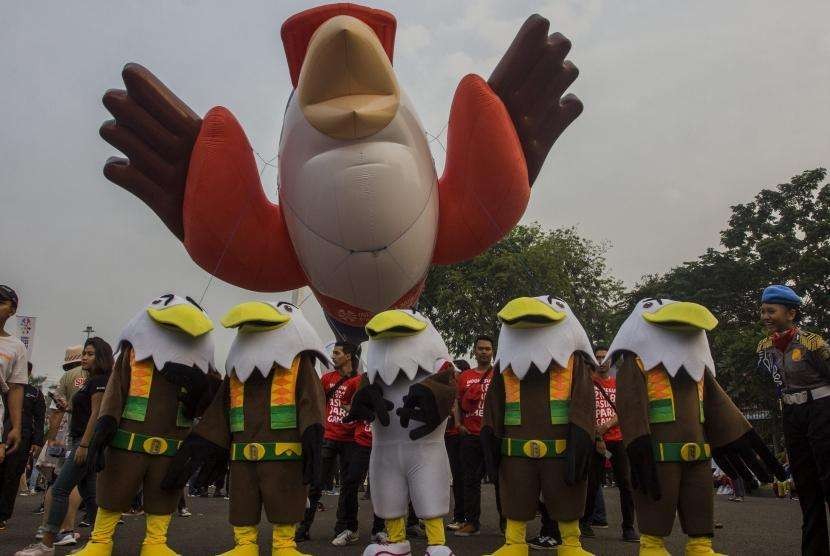 Maskot Asian Para Games 2018 'Momo'.