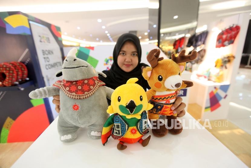 Asian Games 2018 souvenirs available at FX mall, Senayan, Jakarta.
