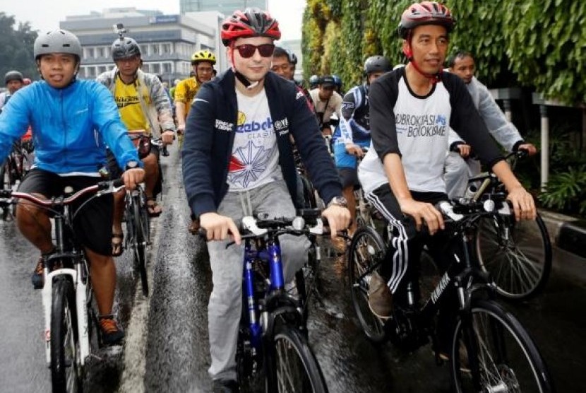 Gowes Bareng Jokowi-Lorenzo