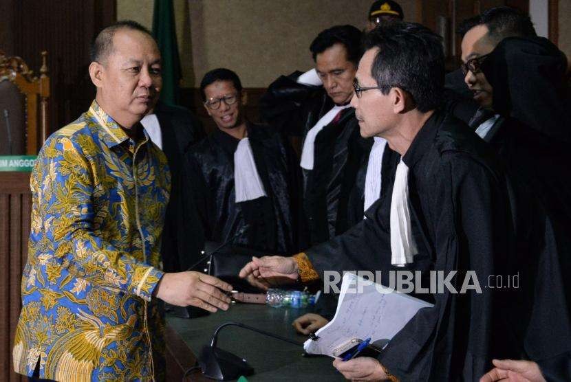 Terdakwa kasus korupsi pemberian Surat Keterangan Lunas (SKL) Bantuan Likuiditas Bank Indonesia (BLBI) Syafruddin Arsyad Temenggung.