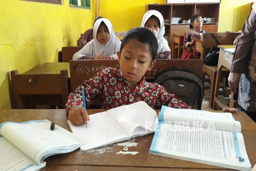 Pelajar di Sukabumi, Jawa Barat.