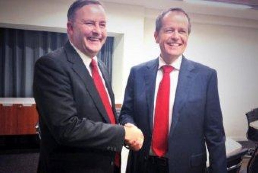 Anthony Albanese dan Bill Shorten 