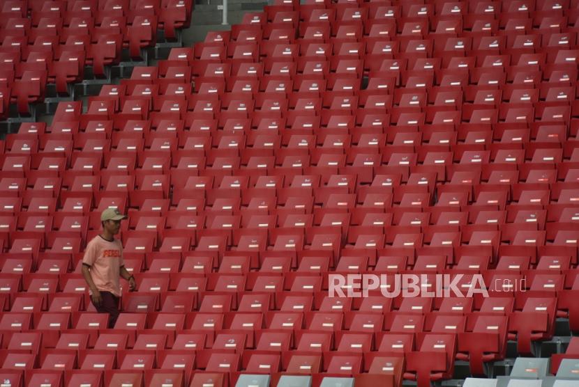 Sudut stadion Gelora Bung Karno, Senayan, Jakarta.