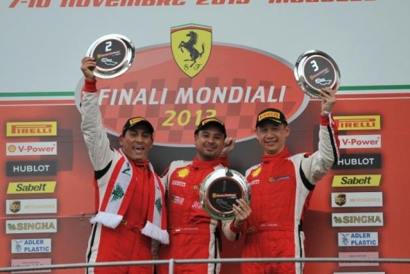 Pembalap Ferrari Indonesia Kibarkan Merah Putih di Mugello