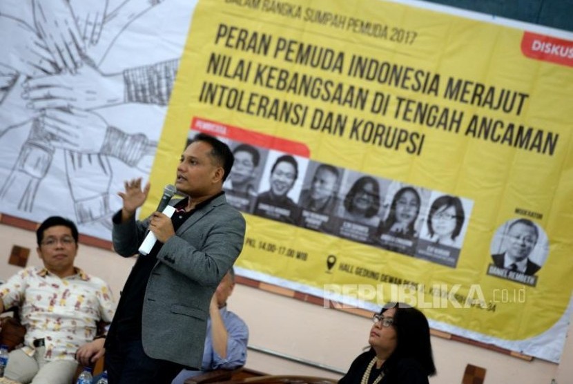 Sekretaris Panitia Musra Indonesia Taki Reinhard Parapat (kedua kanan).