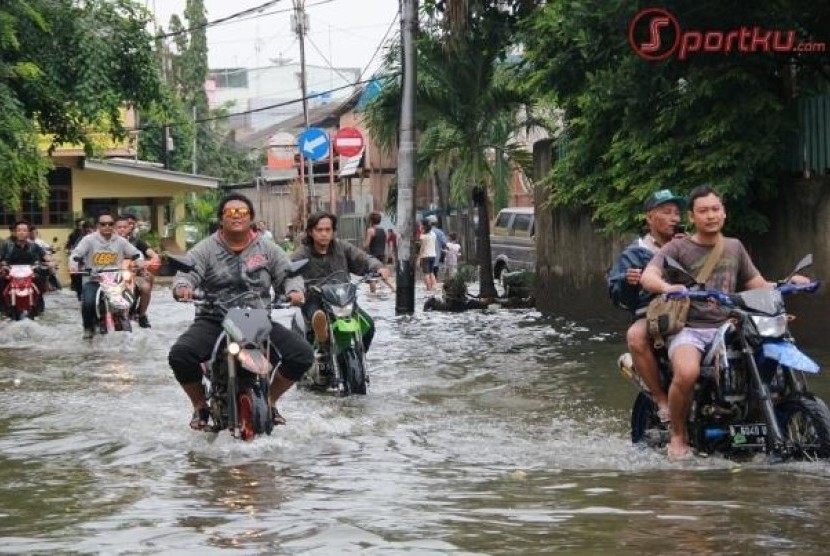 Banjir Jakarta/ilustrasi