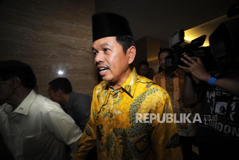  Ketua DPD Partai Golkar Provinsi Jawa Barat Dedi Mulyadi mendatangi kantor DPP Partai GOlkar di Jakarta, Rabu (06/12). 