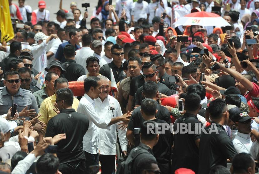 Calon presiden nomor urut satu Joko Widodo.